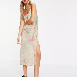 Zebra Print Slip Dress